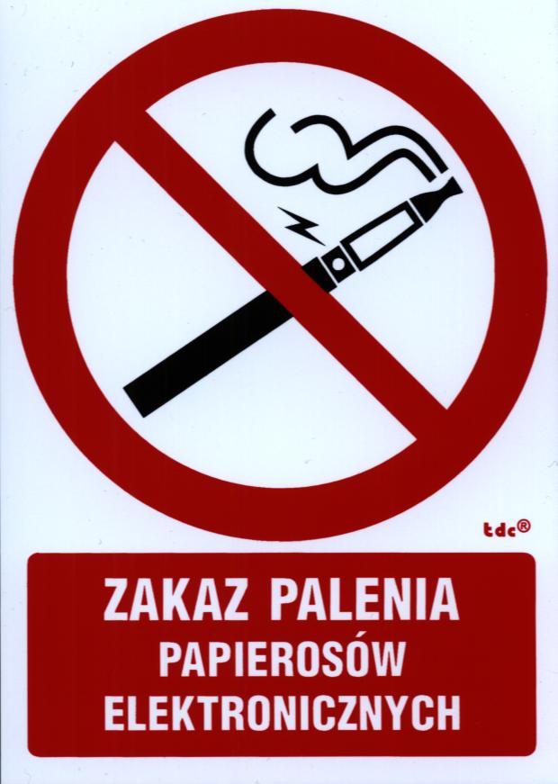 zakaz palenia papierosów elektronicznych